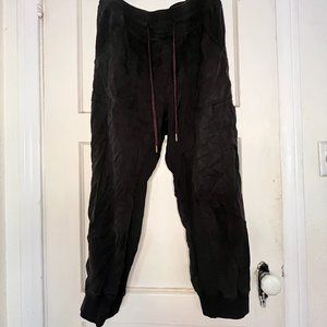 Anthropologie Relaxed Fit Black Tie Jogger